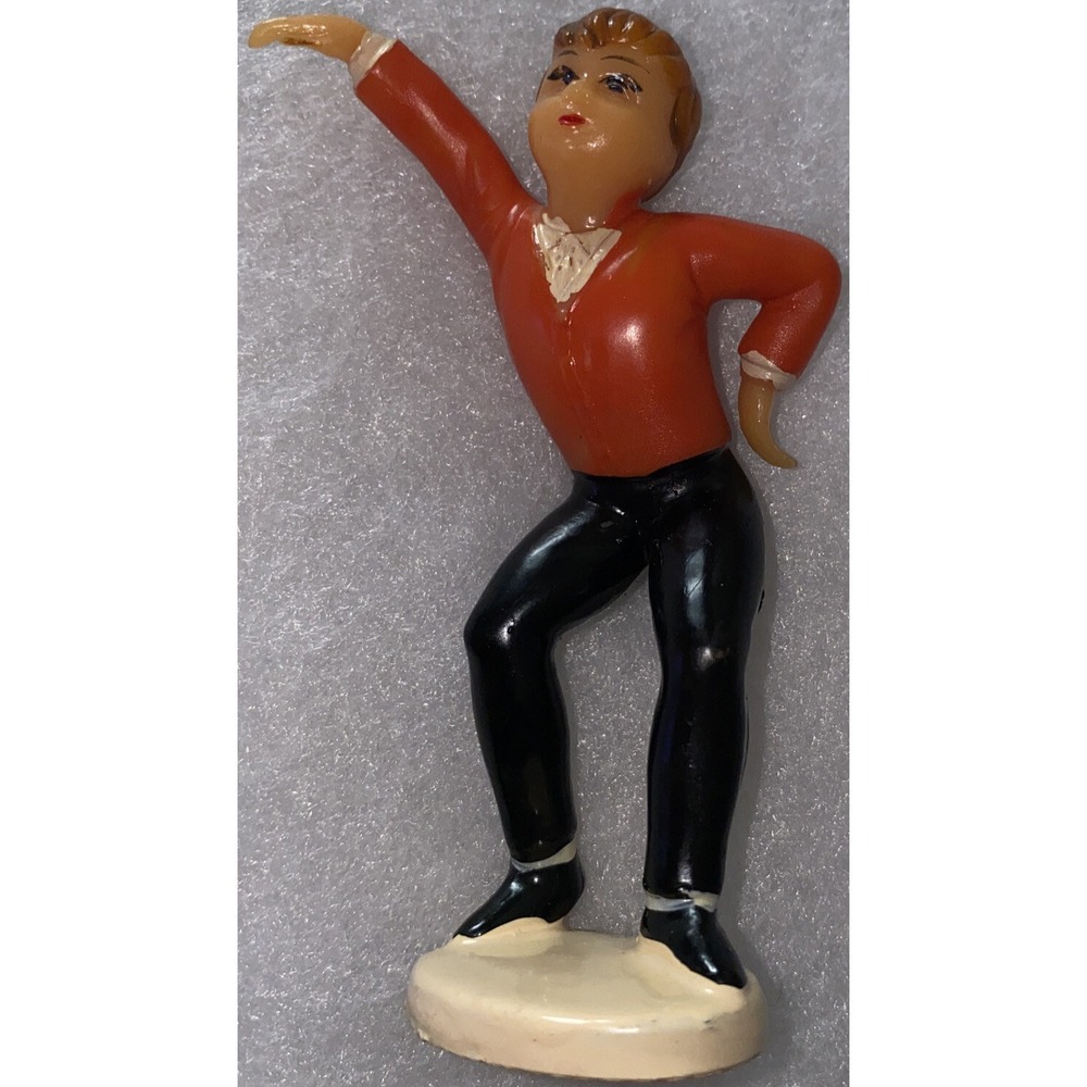 VTG‼ Wilton‎ Chicago Dancer Cake Topper Dancing Teenager Sock Hop Twist